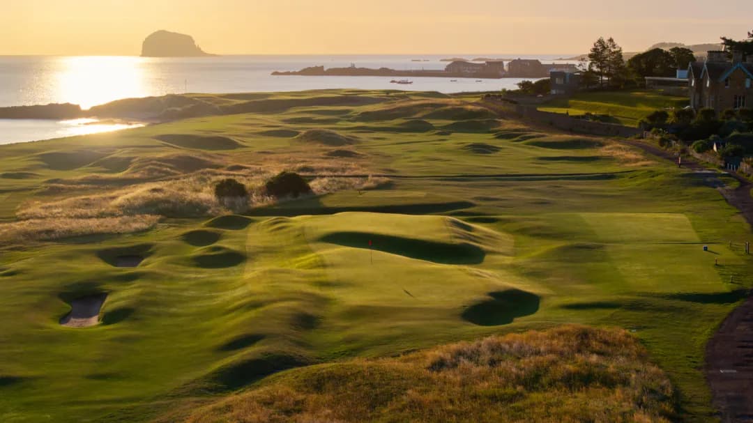 East Lothian coastal golf course in Scotland
